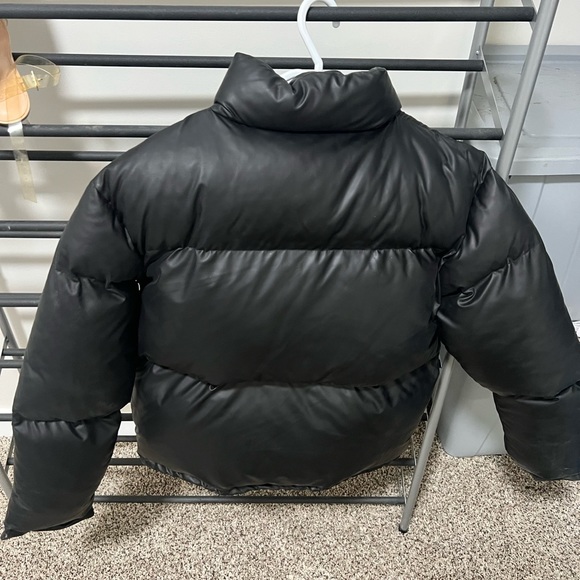 Black extra puff jacket - Picture 4 of 5